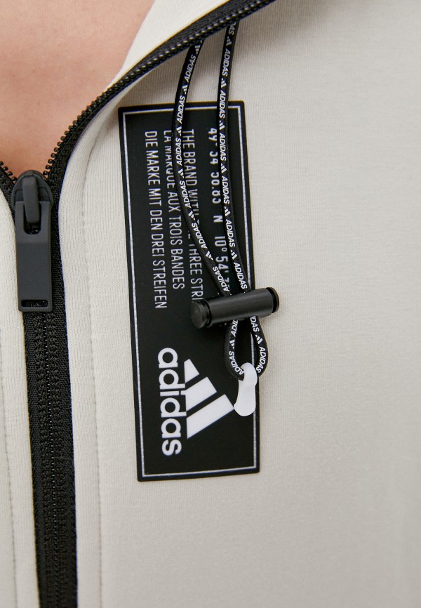 Толстовка adidas бежевый, размер 34, фото 4