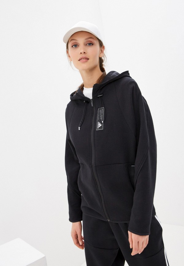 

Толстовка adidas, Черный, W TE HOODIE