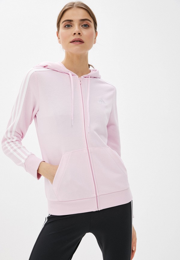 

Толстовка adidas, Розовый, W 3S FT FZ HD
