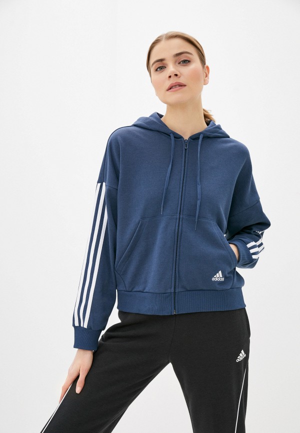 

Толстовка adidas, Синий, W 3S FZ HD