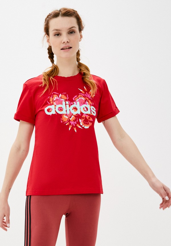 

Футболка adidas, Красный, adidas AD002EWLUIF6