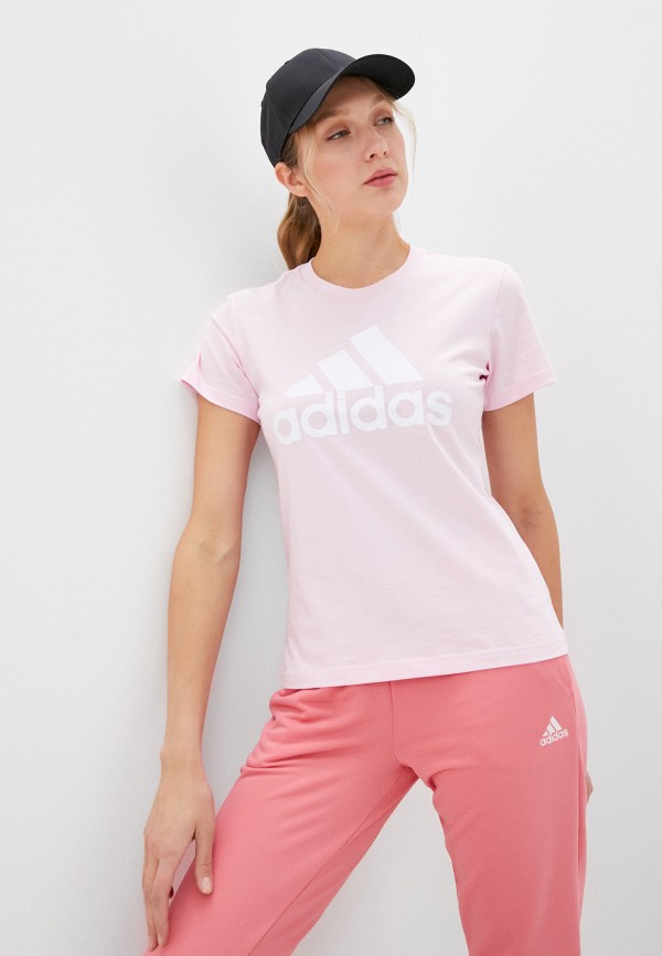 

Футболка adidas, Розовый, W BL T