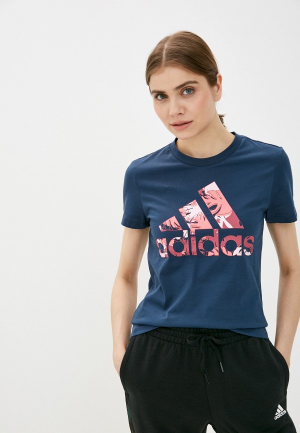 

Футболка adidas, Синий, W TRPCL G T