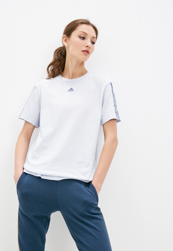 

Футболка adidas, Голубой, W DK T