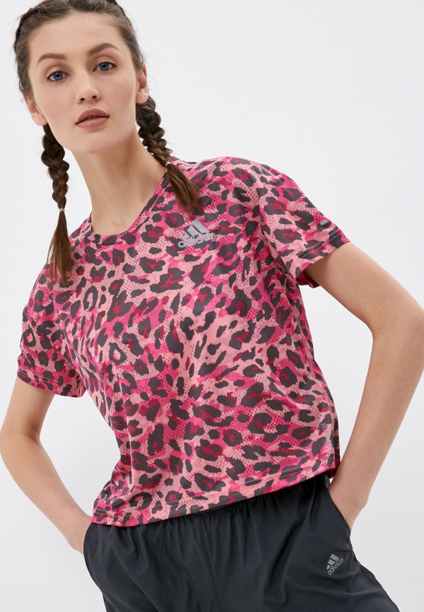 

Футболка спортивная adidas, Розовый, P.BLUE TEE