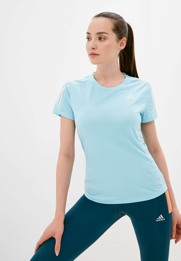 

Футболка спортивная adidas, Голубой, OWN THE RUN TEE
