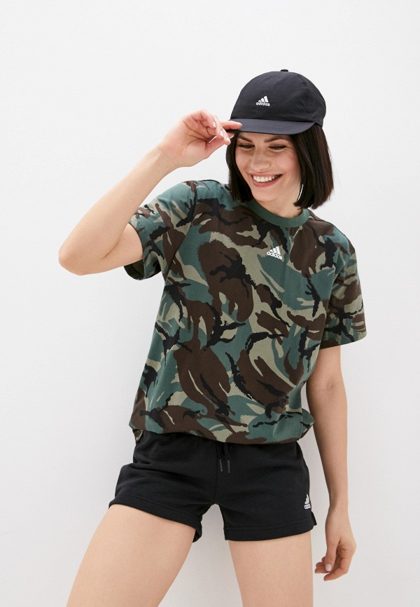 

Футболка adidas, Хаки, W CAMO T