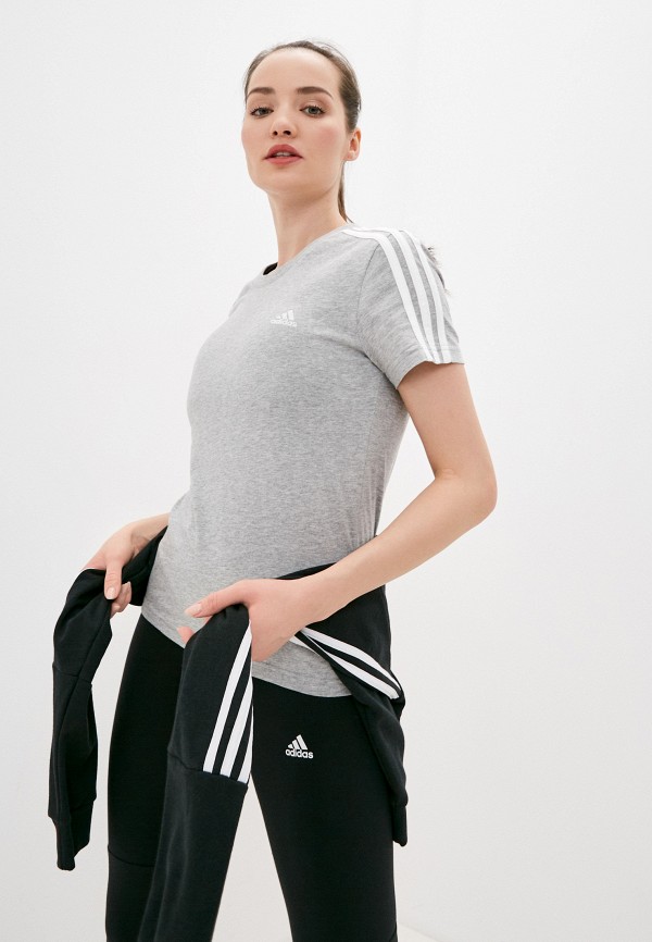 Футболка adidas серый, размер 42, фото 1