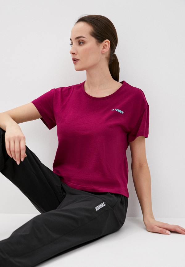 

Футболка adidas, Фиолетовый, W ONLYCARRY TEE