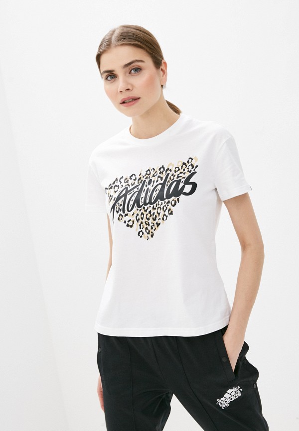 

Футболка adidas, Белый, W LEO G T