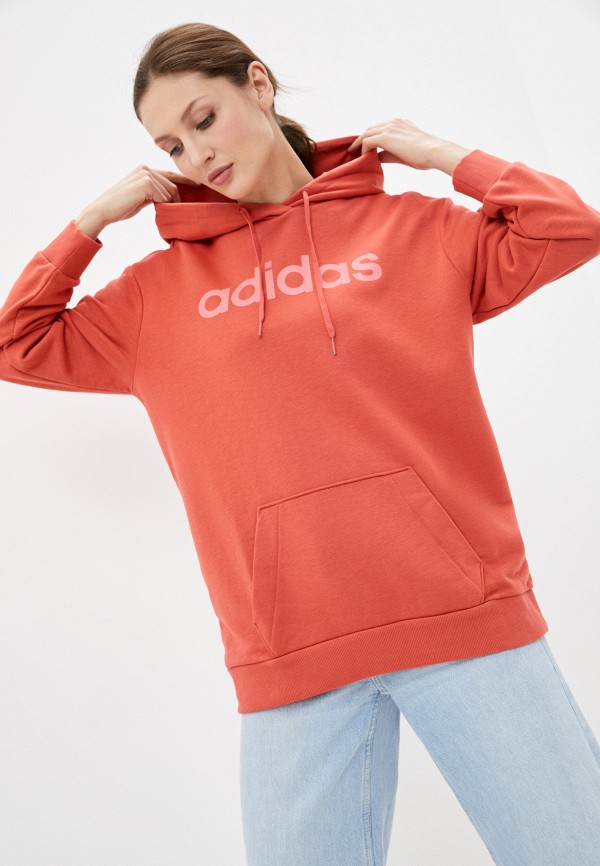 

Худи adidas, Красный, W LIN OV HD