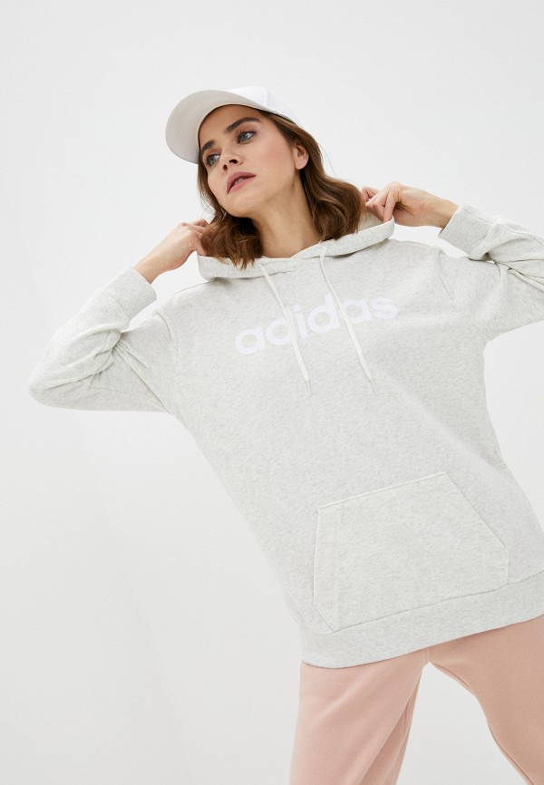 

Худи adidas, Серый, W LIN OV HD