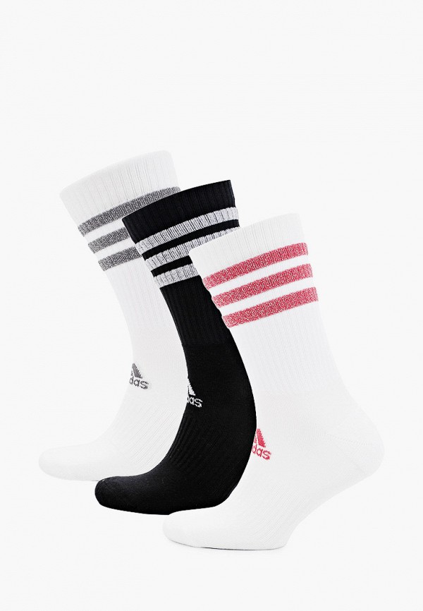 

Носки 3 пары adidas, Разноцветный, 3S GLAM CRW WMS