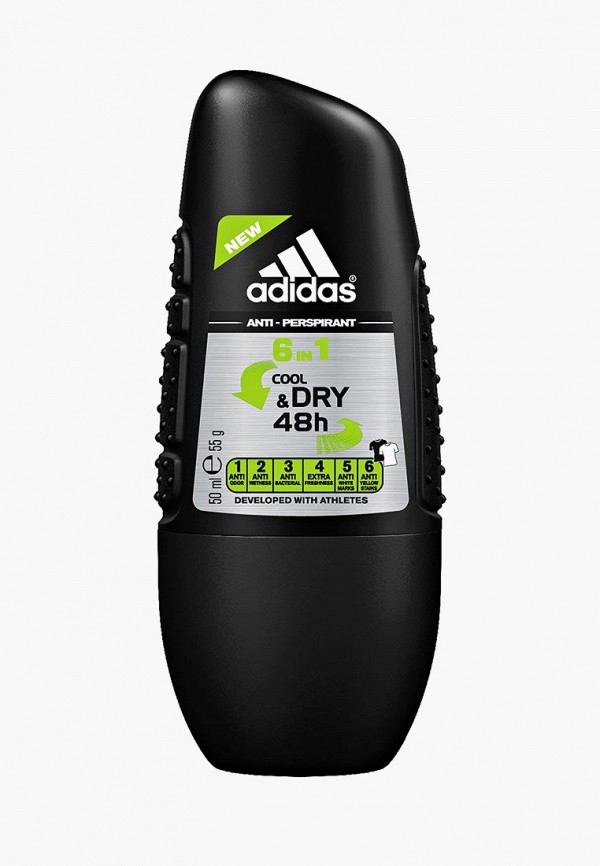 

Дезодорант adidas, Прозрачный, Anti-perspirant Roll-ons Male, 50 мл 6 in 1