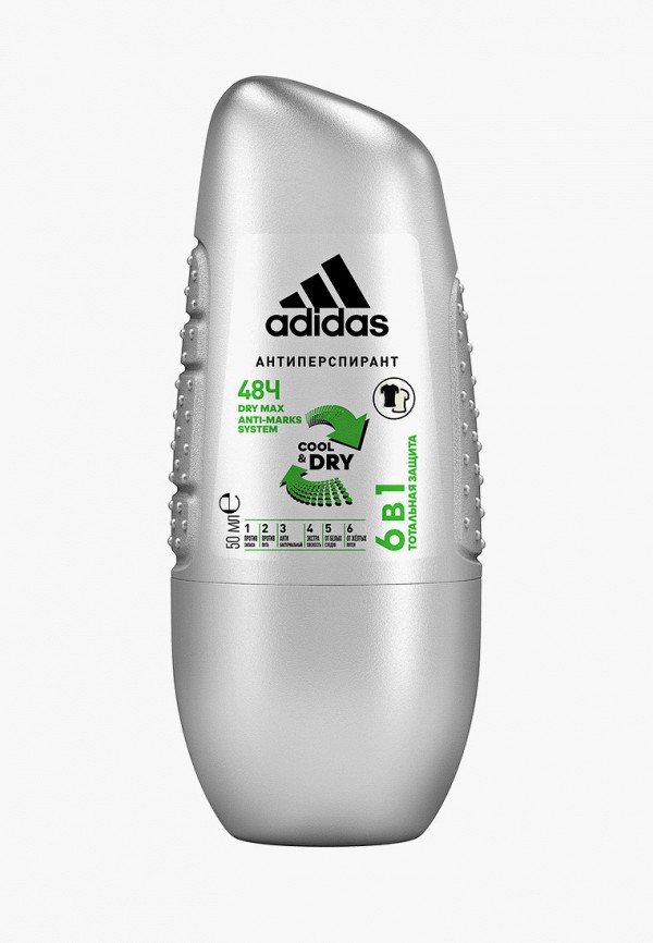 

Дезодорант adidas, Прозрачный, Anti-perspirant Roll-ons Male, 50 мл 6 in 1