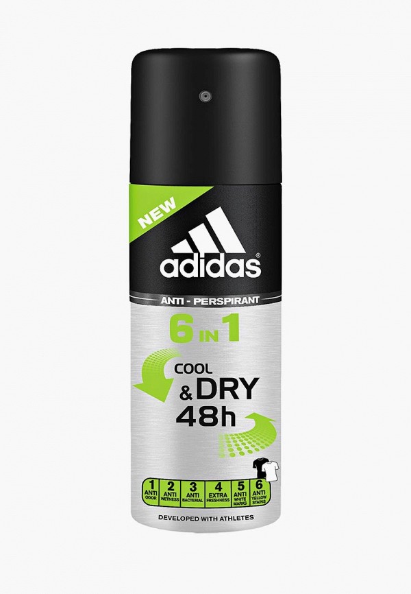 

Дезодорант adidas, Прозрачный, Anti-perspirant Spray Male, 150 мл 6 in 1