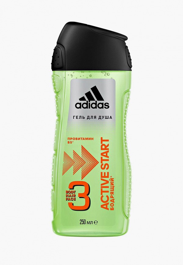 

Гель для душа adidas, Прозрачный, 3в1, Active start, 250 мл