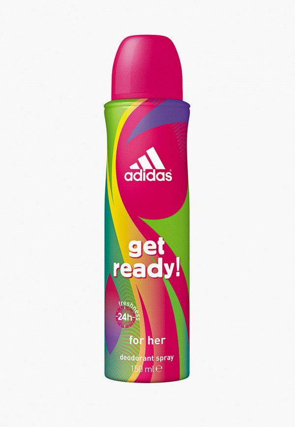 

Дезодорант adidas, Прозрачный, Get Ready, 150 мл