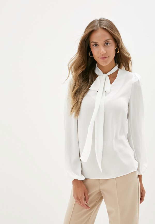 Блуза белая с длинным рукавом