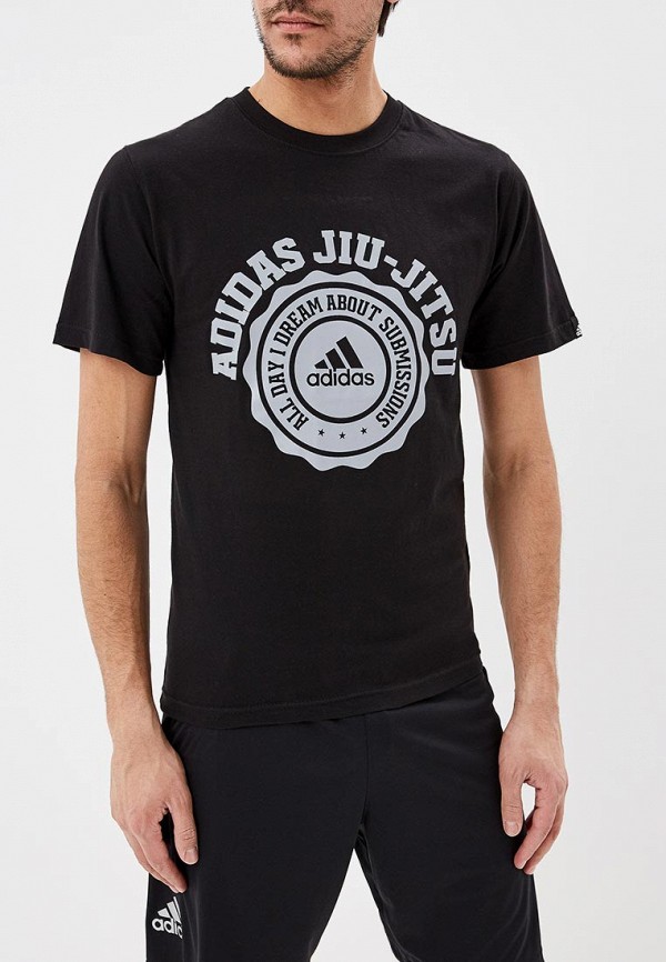

Футболка adidas Combat, Черный, Leisure All Day Tee Jiu-Jitsu
