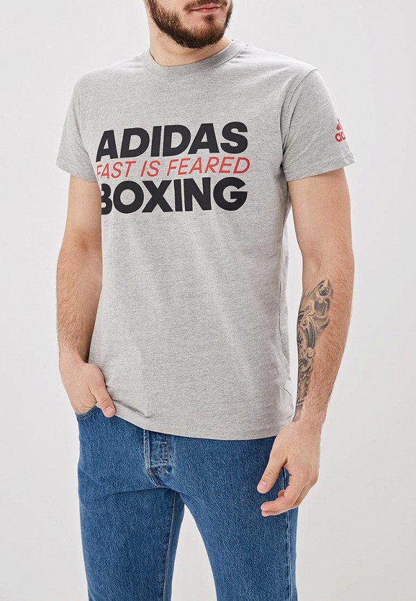 

Футболка adidas Combat, Серый, Boxing Tee Fast Is Feared