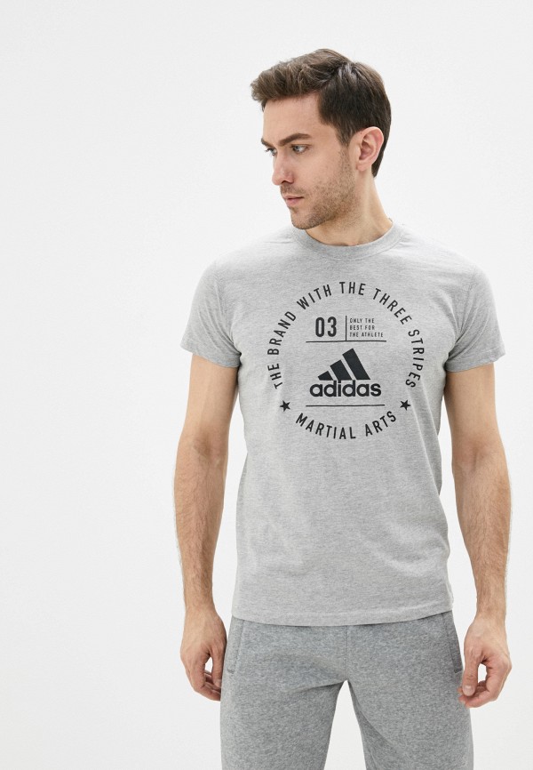 

Футболка adidas Combat, Серый, The Brand With The Three Stripes MARTIAL ARTS