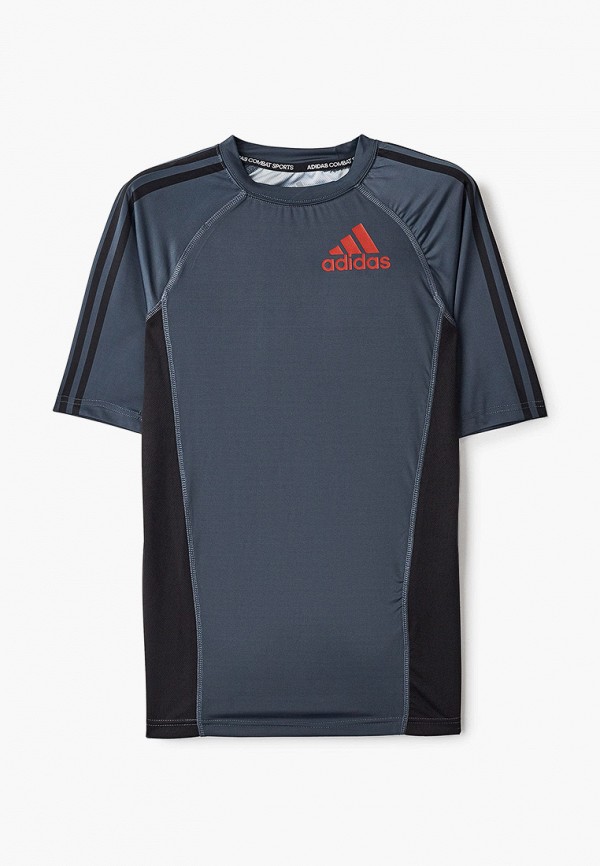 

Футболка спортивная adidas Combat, Серый, Grappling Rashguard Short Sleeve
