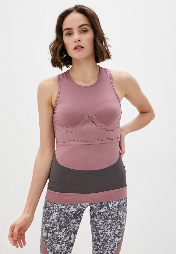 

Майка спортивная adidas by Stella McCartney, Розовый, FITSENSE+ TANK BLUMAU