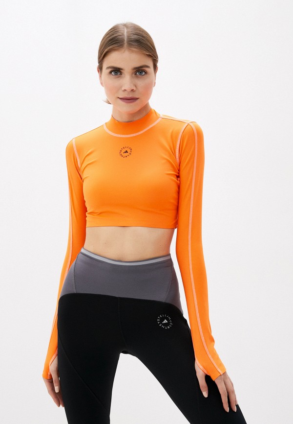 

Лонгслив спортивный adidas by Stella McCartney, Оранжевый, TP CROP P.BLUE