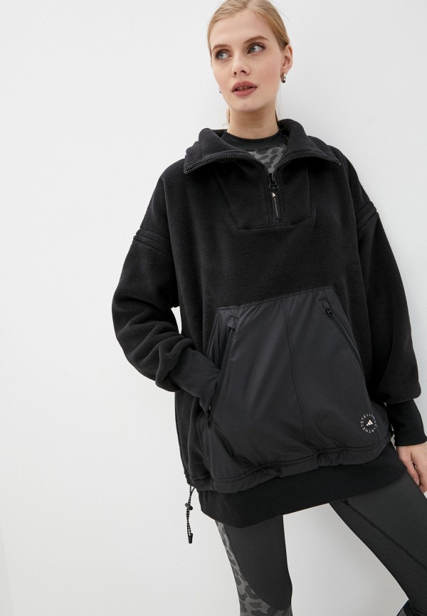 

Олимпийка adidas by Stella McCartney, Черный, FLEECE SWEAT