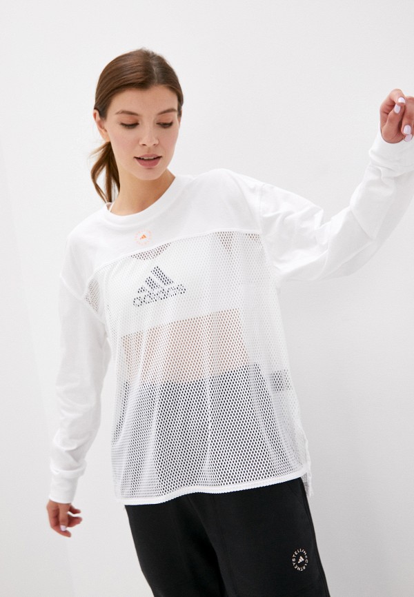 

Лонгслив adidas by Stella McCartney, Белый, adidas by Stella McCartney AD031EWJLRZ1