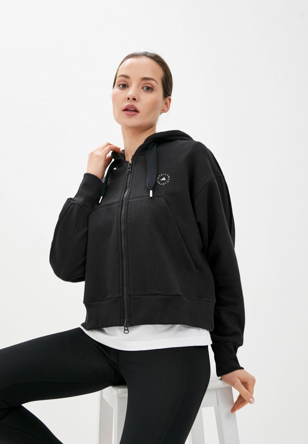 

Толстовка adidas by Stella McCartney, Черный, CROPPED HOODIE