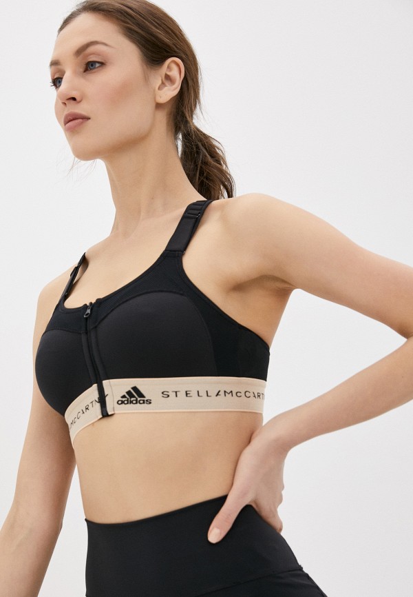 

Топ спортивный adidas by Stella McCartney, Черный, TRUEPUR MAS BRA