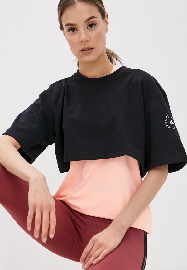 

Футболка adidas by Stella McCartney, Черный, ASMC CROP TEE