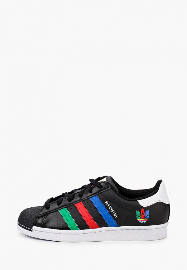 

Кеды adidas Originals, Черный, SUPERSTAR, 4 пары разноцветных шнурков
