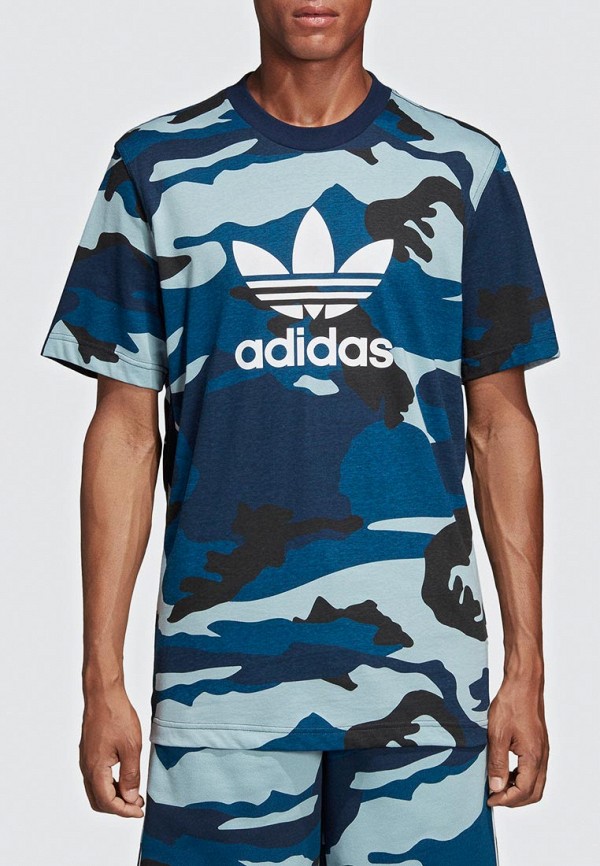 

Футболка adidas Originals, CAMO TEE, Синий