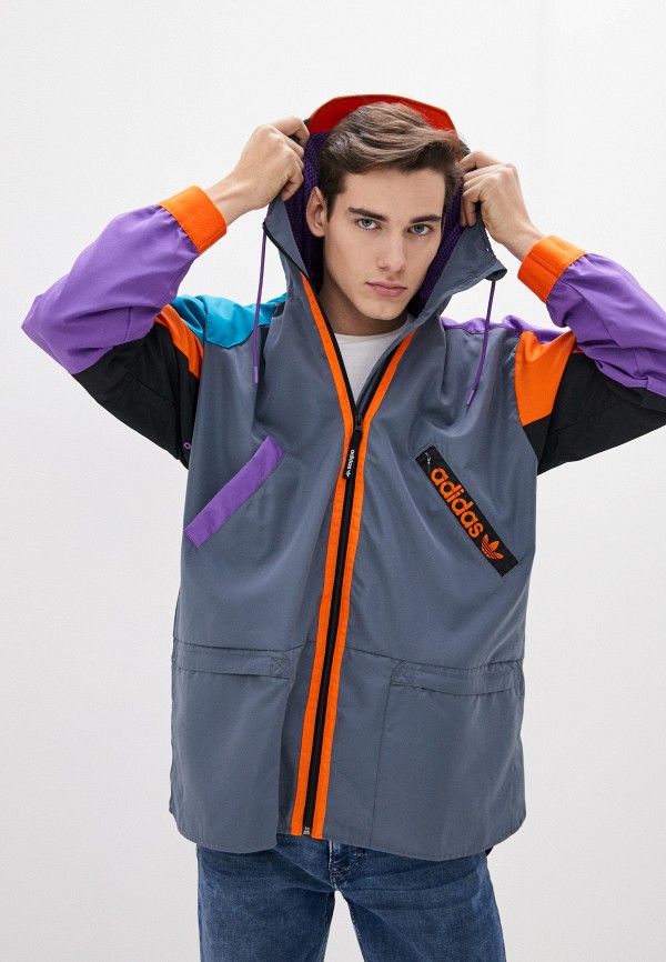 

Ветровка adidas Originals, Серый, adidas Originals AD093EMHLEP2