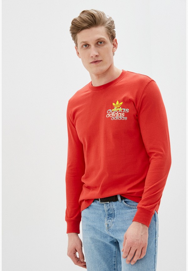 

Лонгслив adidas Originals, Красный, adidas Originals AD093EMHLEQ1