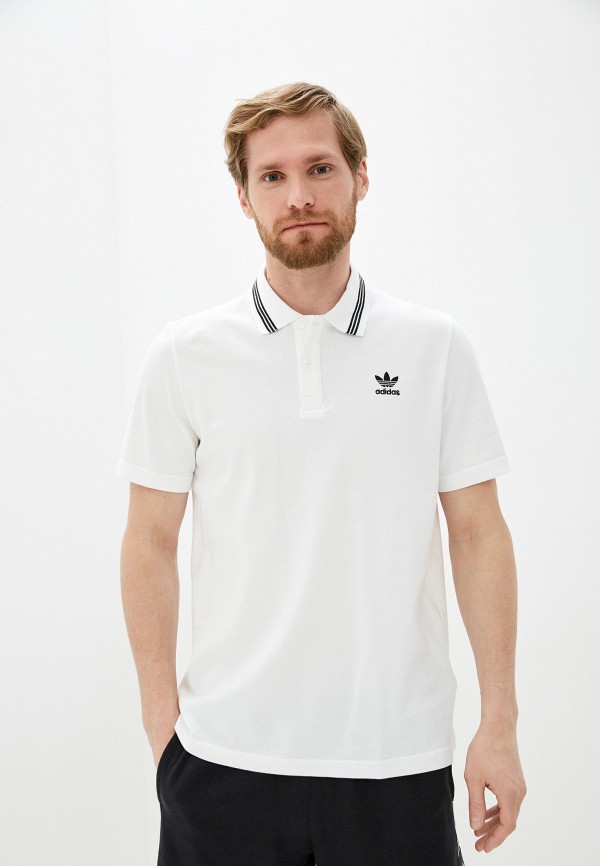 

Поло adidas Originals, Белый, adidas Originals AD093EMHLIO2