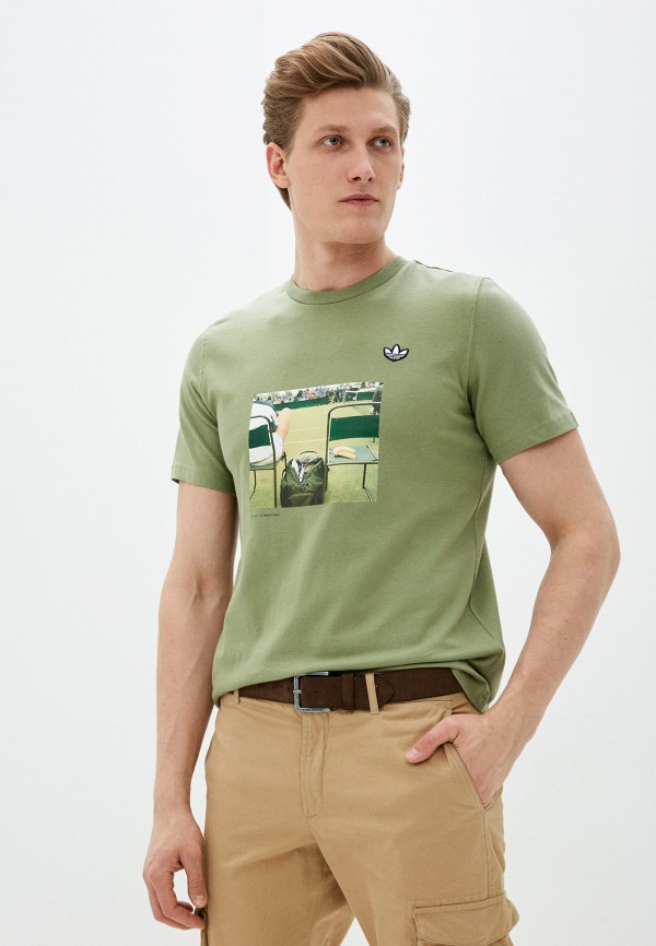 

Футболка adidas Originals, Хаки, adidas Originals AD093EMHLIQ5