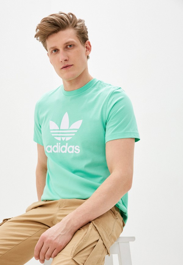 

Футболка adidas Originals, Бирюзовый, adidas Originals AD093EMHLIS9