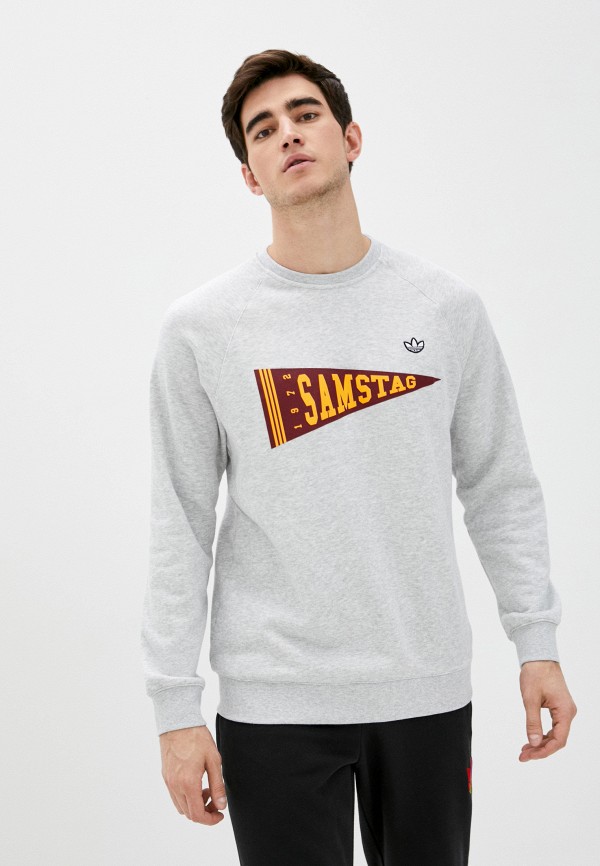 

Свитшот adidas Originals, Серый, SAMSTAG GR CREW