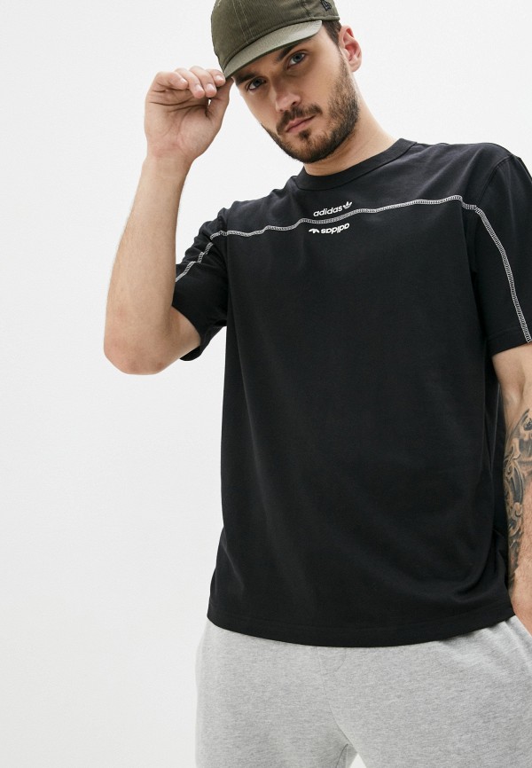 

Футболка adidas Originals, Черный, adidas Originals AD093EMJLZF3
