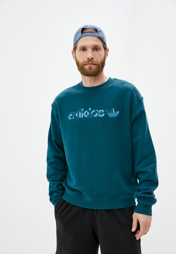 

Свитшот adidas Originals, Бирюзовый, EMB CREW
