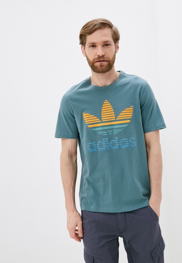 

Футболка adidas Originals, Бирюзовый, adidas Originals AD093EMLWYF1