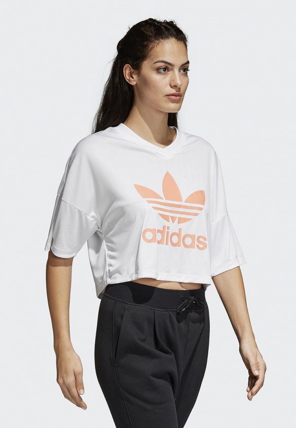

Футболка спортивная adidas Originals, adidas Originals AD093EWALON4, Белый