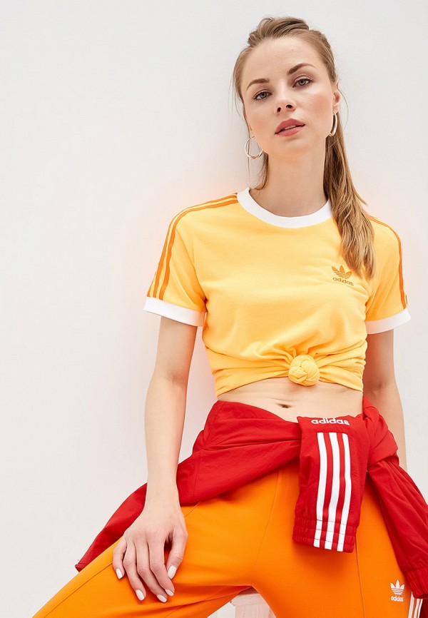 

Футболка adidas Originals, Оранжевый, adidas Originals AD093EWFKPX4