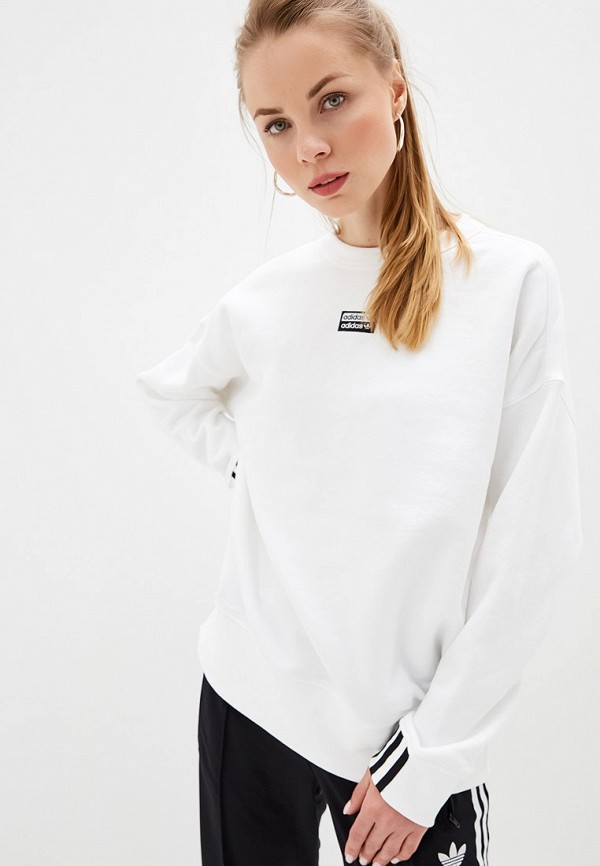 

Свитшот adidas Originals, adidas Originals AD093EWFKXI6, Белый