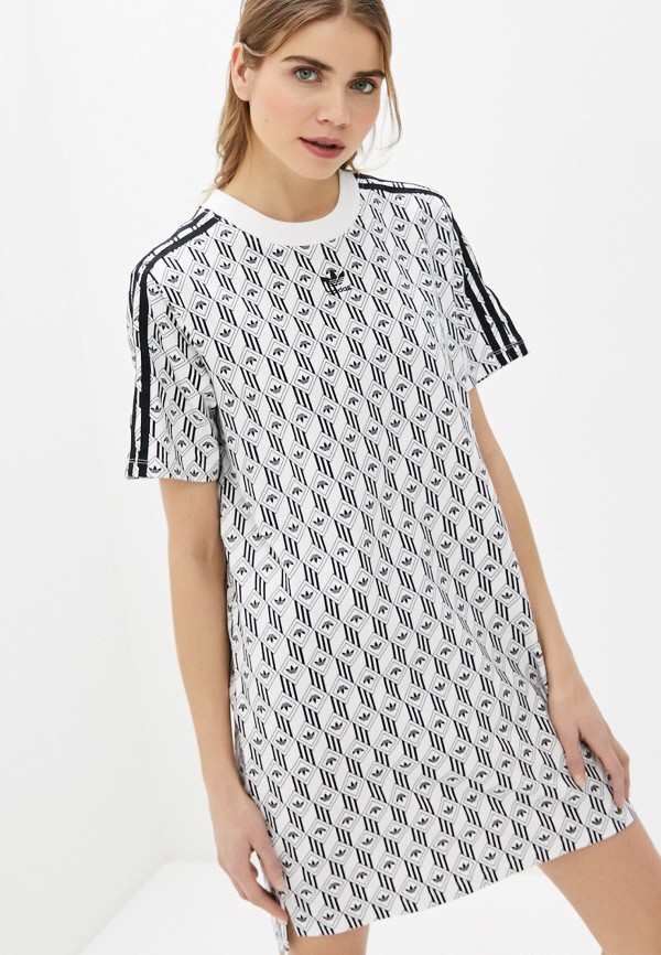 

Платье adidas Originals, Белый, adidas Originals AD093EWHLJJ6