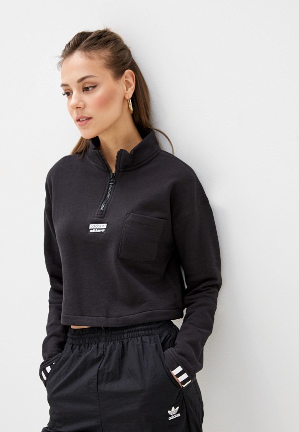 

Олимпийка adidas Originals, Черный, adidas Originals AD093EWHLJK4